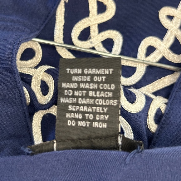 Embroidered Nautical Tank Top - Picture 4 of 4